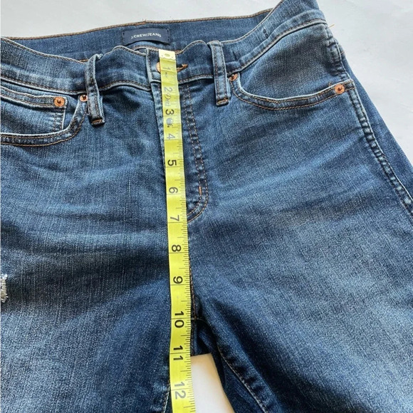 J. Crew Petite Vintage Straight Jeans in Ripped and Repaired Size 28P K3416 - Picture 11 of 13